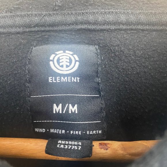 Element Logo Hoodie Black Size Medium - Picture 6 of 7